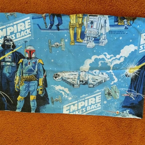 vintage 80s Empire Strikes Back twin duvet comforter cover & pillow case - Picture 9 of 9